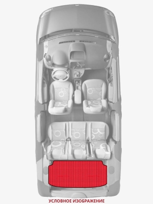 ЭВА коврики «Queen Lux» багажник для Chevrolet Malibu (9G)